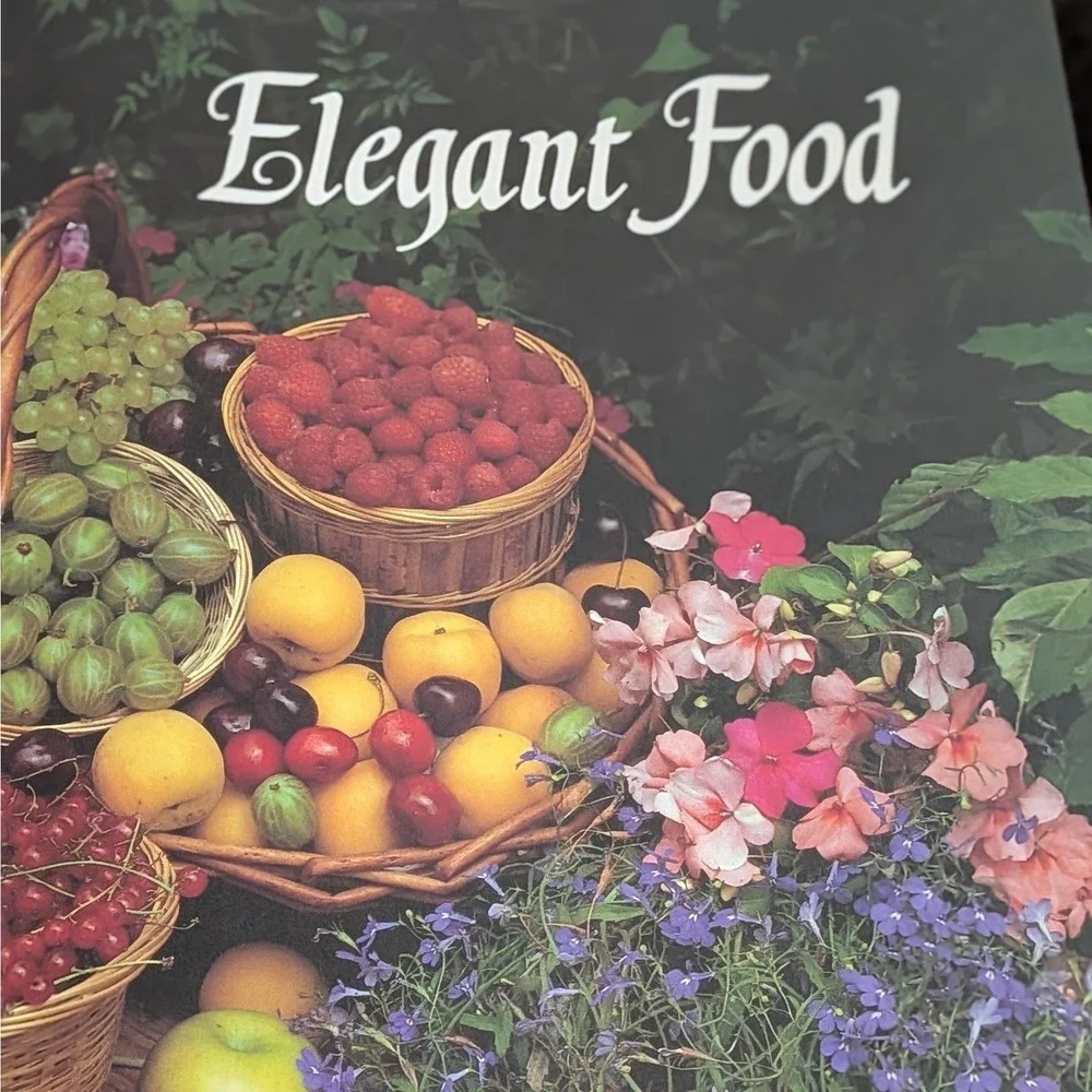 Elegant Food Valerie Childs 1989 Hardcover Cookbook 400+ Recipes Coffee Table